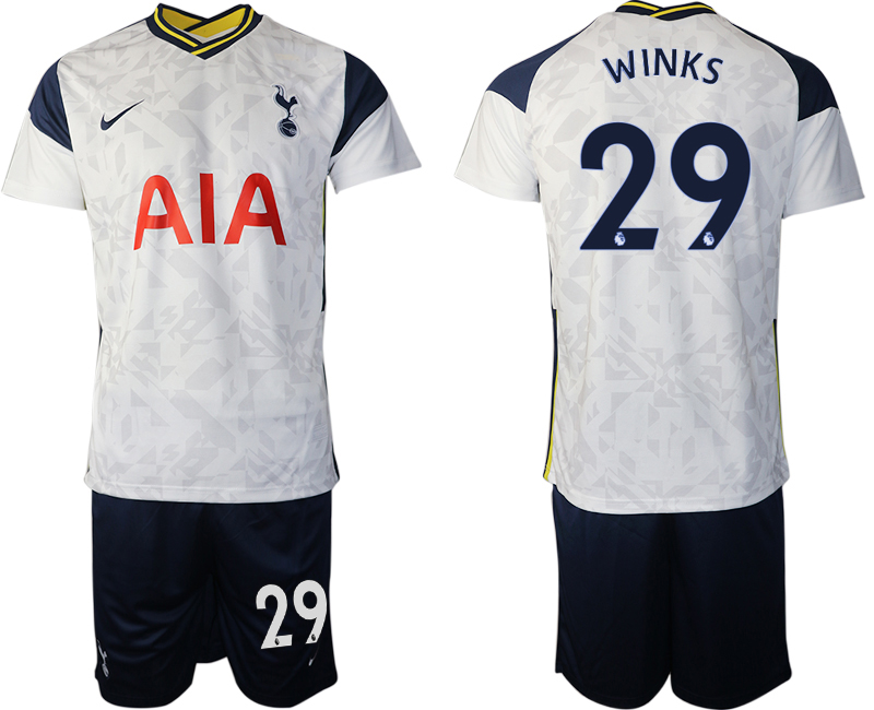 Men 2020-2021 club Tottenham home #29 white Soccer Jerseys